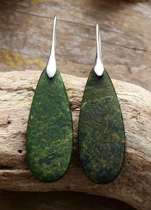 Natural Stone Waterdrop Shape Earrings