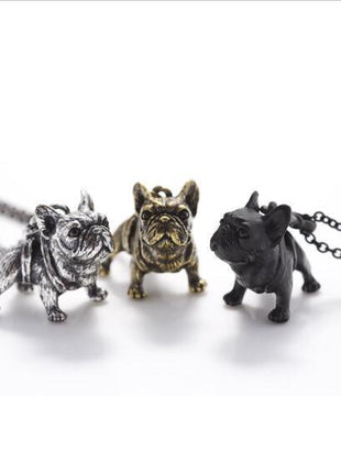 Vintage French Bulldog Necklace