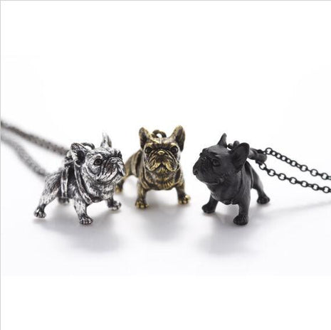 Vintage French Bulldog Necklace