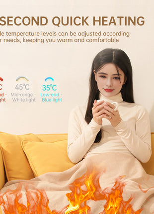 Versatile Women's Portable Heated Shawls: Combining Soft Zipper and USB Heating Technology for Cozy Warmth