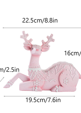 Christmas Deer Resin Ornament Furniture Decoration Craft Christmas Decor
