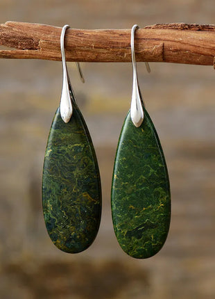 Natural Stone Waterdrop Shape Earrings