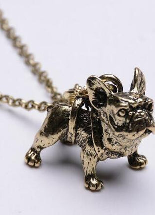 Vintage French Bulldog Necklace
