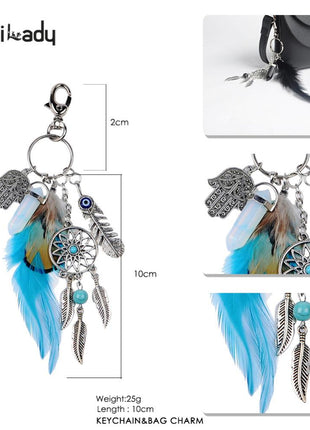 Artilady natural opal stone dreamcatcher