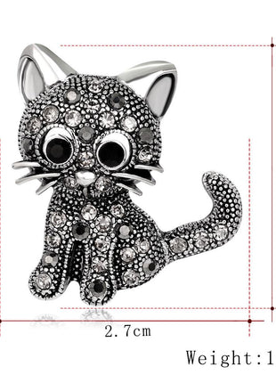 Vintage Cat Pin Brooches