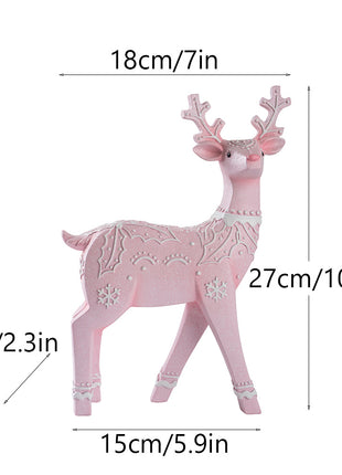 Christmas Deer Resin Ornament Furniture Decoration Craft Christmas Decor