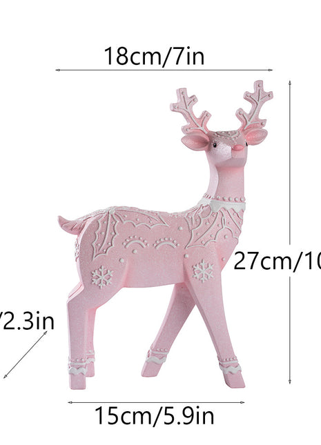 Christmas Deer Resin Ornament Furniture Decoration Craft Christmas Decor