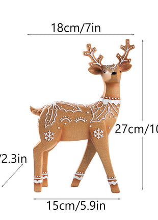 Christmas Deer Resin Ornament Furniture Decoration Craft Christmas Decor