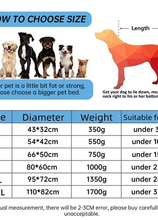 New, soft, and cozy fleece pet bed. Waterproof bottom. Suitable for small, medium & large pets. Keeps pets warm.