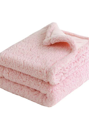 Waterproof Sherpa Fleece Blanket Pad, Thick Plush Blanket, Soft and Cozy Throw Blanket