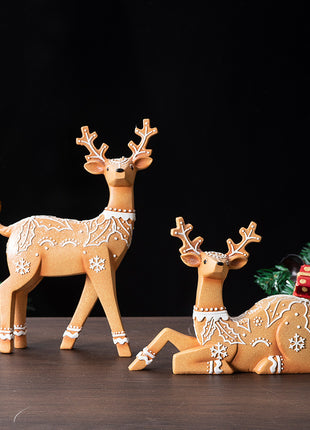 Christmas Deer Resin Ornament Furniture Decoration Craft Christmas Decor
