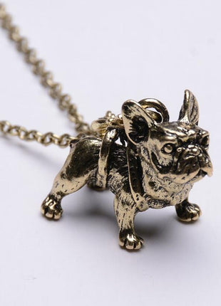 Vintage French Bulldog Necklace