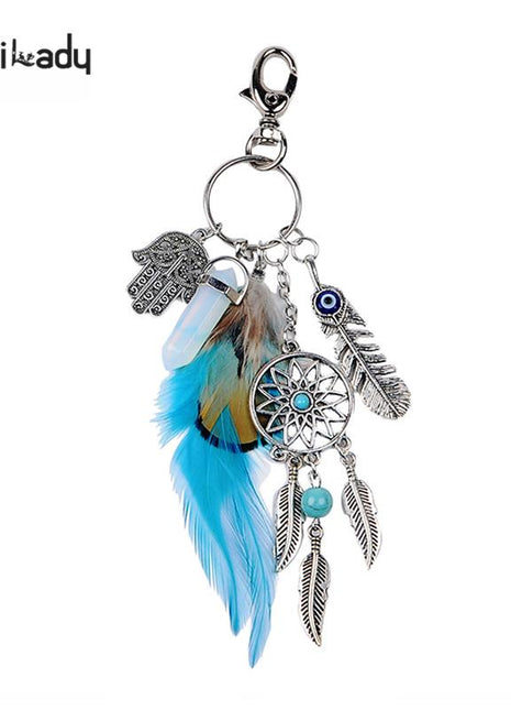 Artilady natural opal stone dreamcatcher