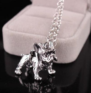Vintage French Bulldog Necklace