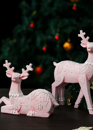 Christmas Deer Resin Ornament Furniture Decoration Craft Christmas Decor
