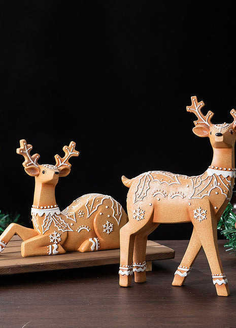 Christmas Deer Resin Ornament Furniture Decoration Craft Christmas Decor