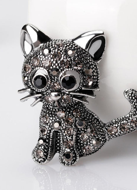 Vintage Cat Pin Brooches